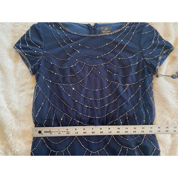 NWT ADRIANNA PAPELL DRESS GOWN 2 MOTHER OF THE BRIDE BRIDESMAID FORMAL EVENING - Picture 14 of 16